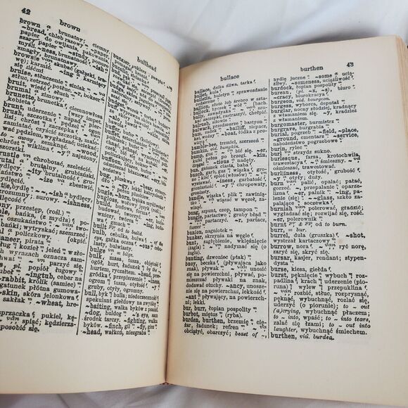McLaughlin's Dictionary Of The Polish & English Languages 1944 Hardcover HC - Picture 8 of 12